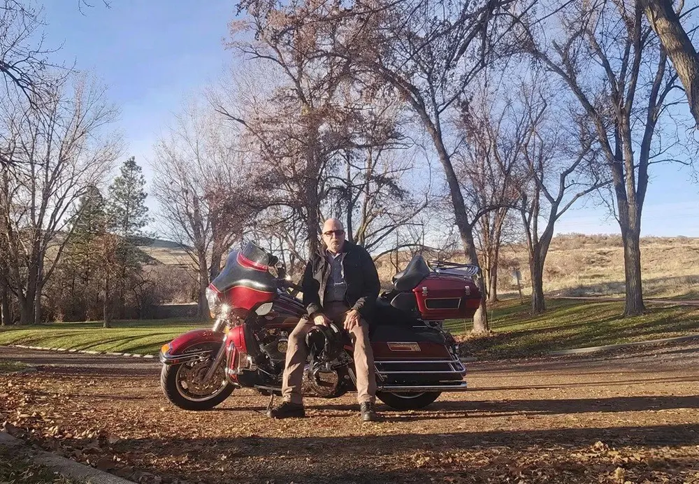 Don on his Harley